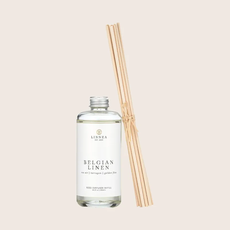 Belgian Linen Reed Diffuser Refill - Linnea's Lights, LLC dba LINNEA