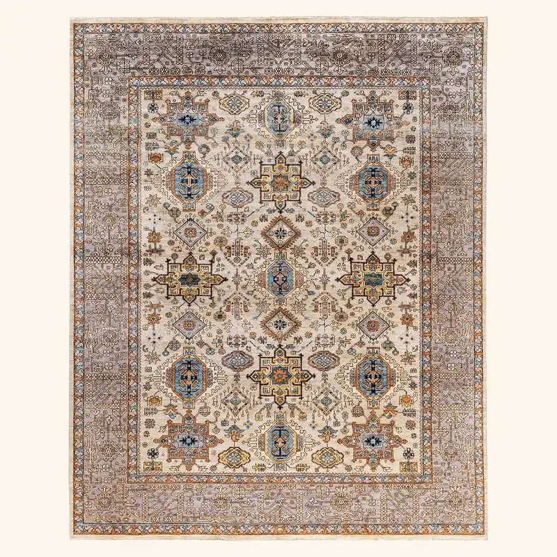 Beige Traditional Serapi Wool Rug - 8' x 10'1"
