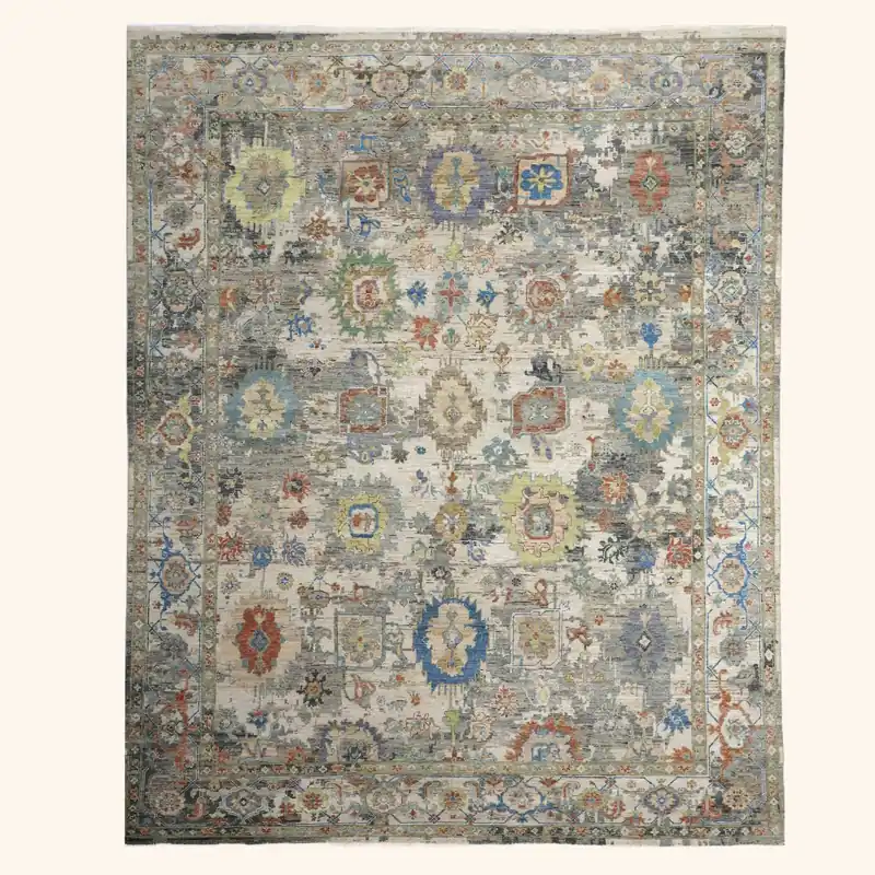 Ivory Antique Revival Wool Rug - 8' x 10'