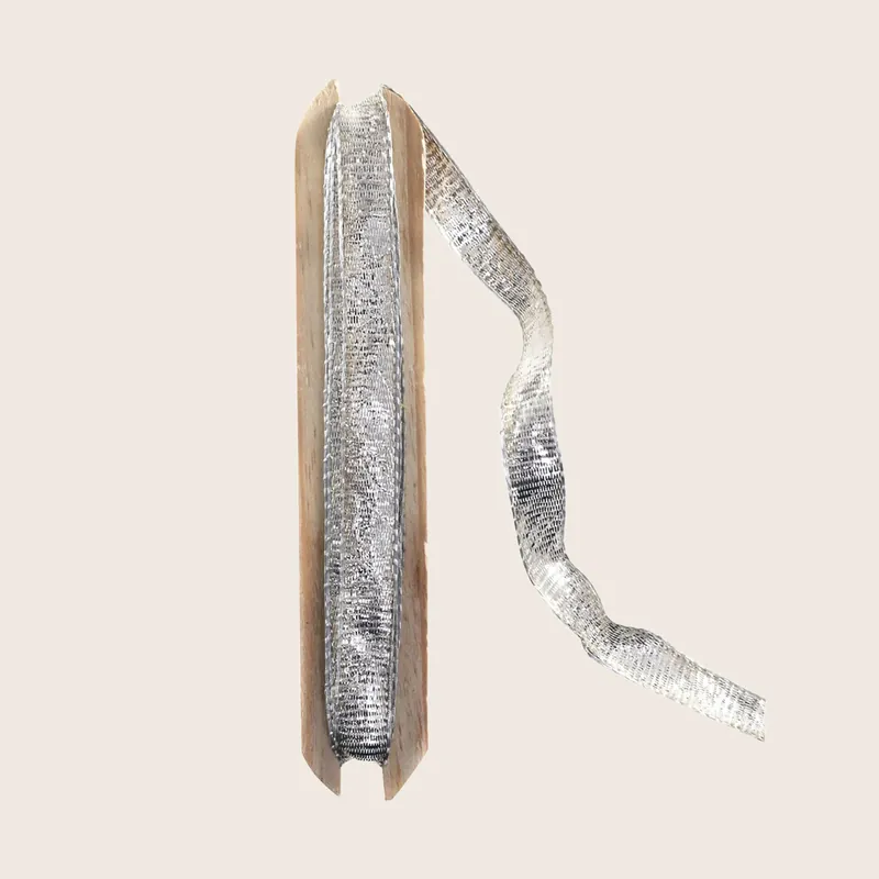 Silver Metallic Ribbon - Cody Foster & Co. Inc