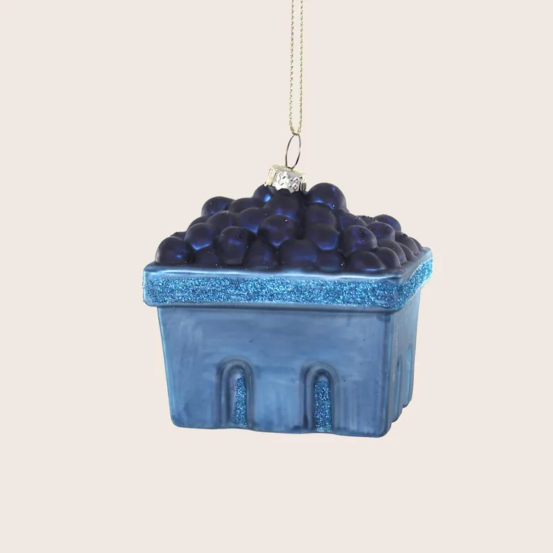 Farmstand Blueberries Ornament - Cody Foster & Co. Inc