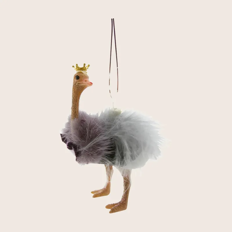 Crowned Ostrich Ornament - Cody Foster & Co. Inc