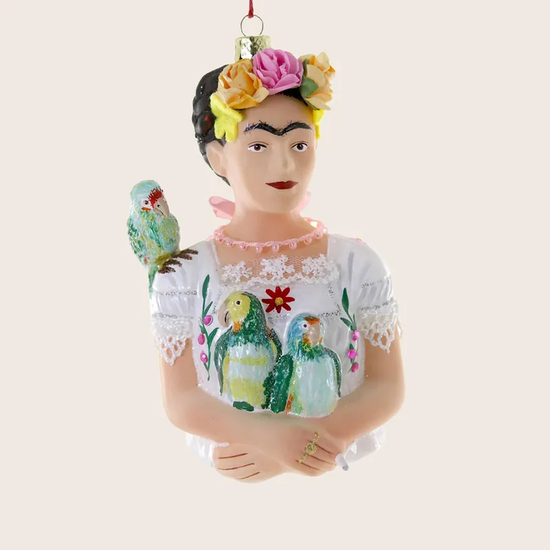 Frida Kahlo with Parrots Ornament - Cody Foster & Co. Inc