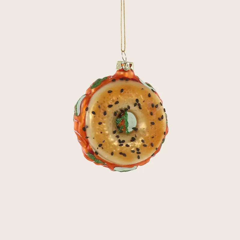 Bagel with Lox Ornament - Cody Foster & Co. Inc