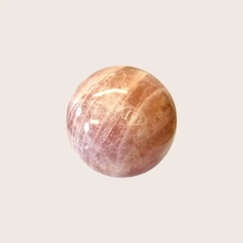 Rose Quartz Polished Sphere - Aviva Stanoff (Consigned)