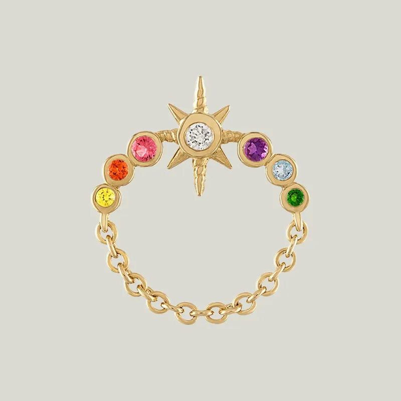 Rainbow Orbit Studs - Eden Presley (Consigned)