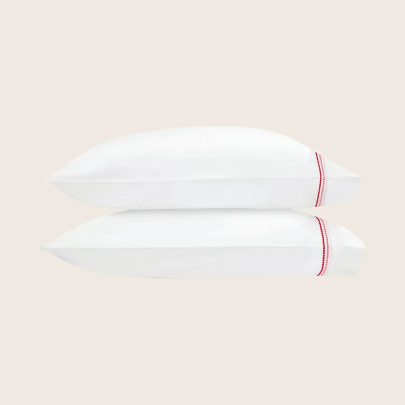 Amara Triple Pearl Sateen Pillowcase Pair - Matouk (Consigned)