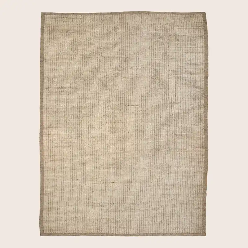 Beige Zameen Transitional Wool Rug - 8'5" x 10'4"