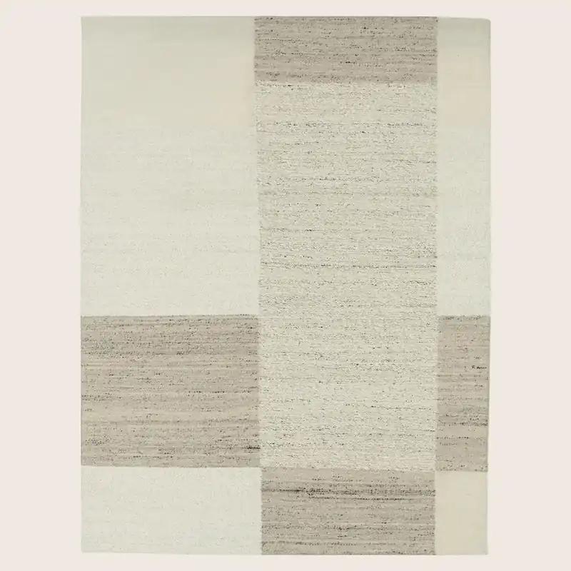 Natural Wool Kilim Rug - 9' x 12'