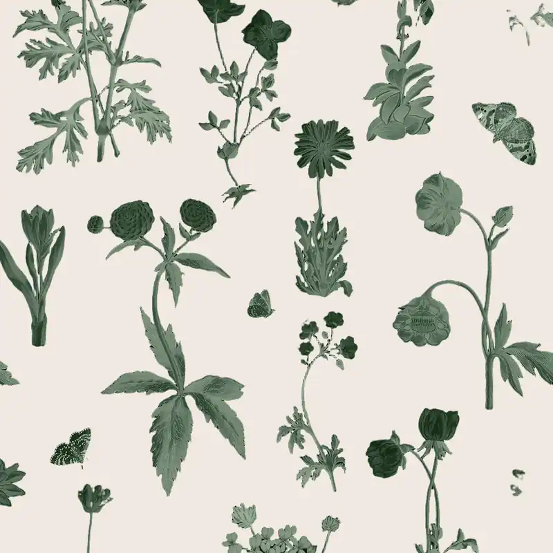 Tonal Flower Journal Wallpaper - Soicher Marin