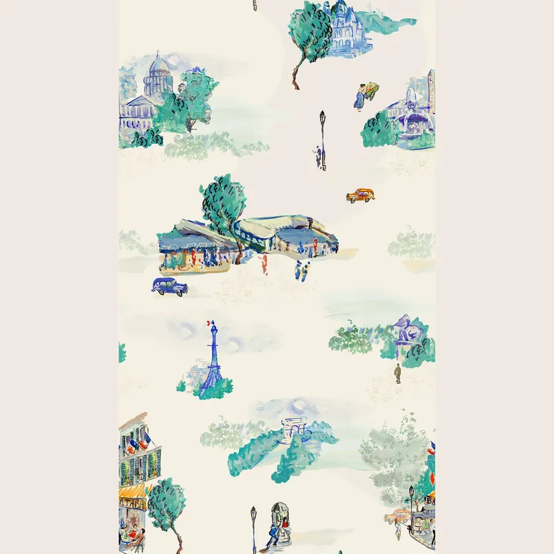 Streets of Paris Wallpaper - Soicher Marin