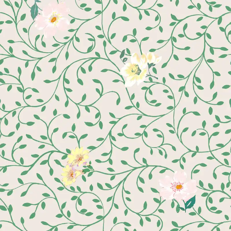 Springtime Garden Wallpaper - Soicher Marin