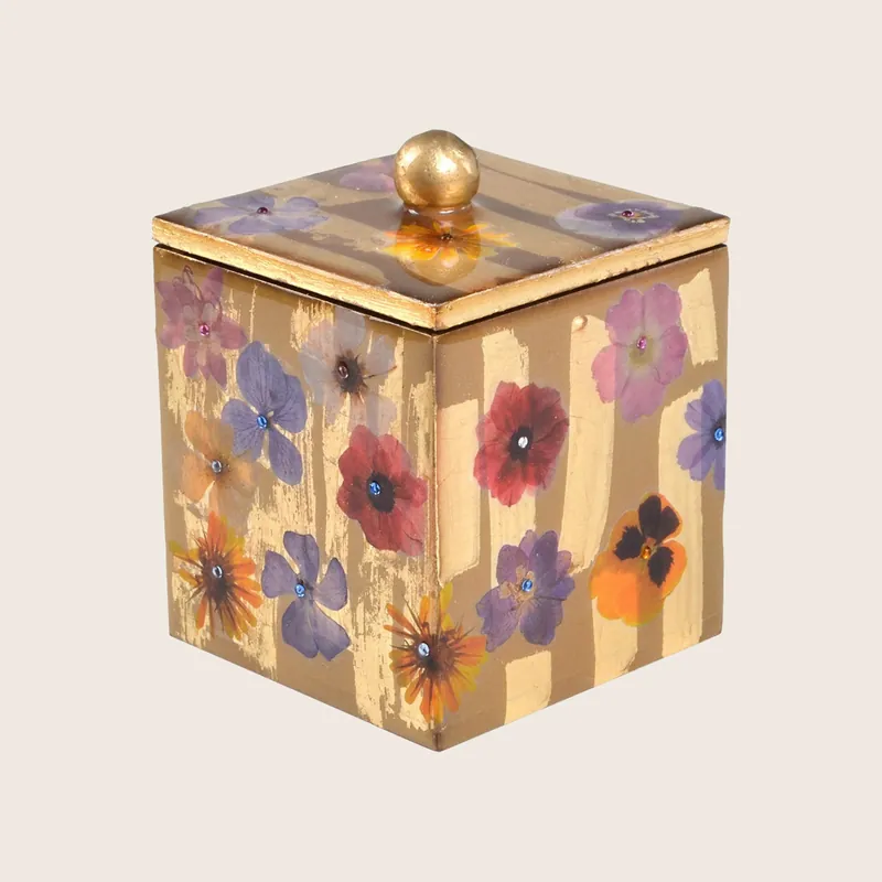 Fleur Container Gold - Mike & Ally Inc.