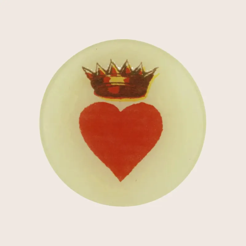 Crowned Heart Round Plate - John Derian