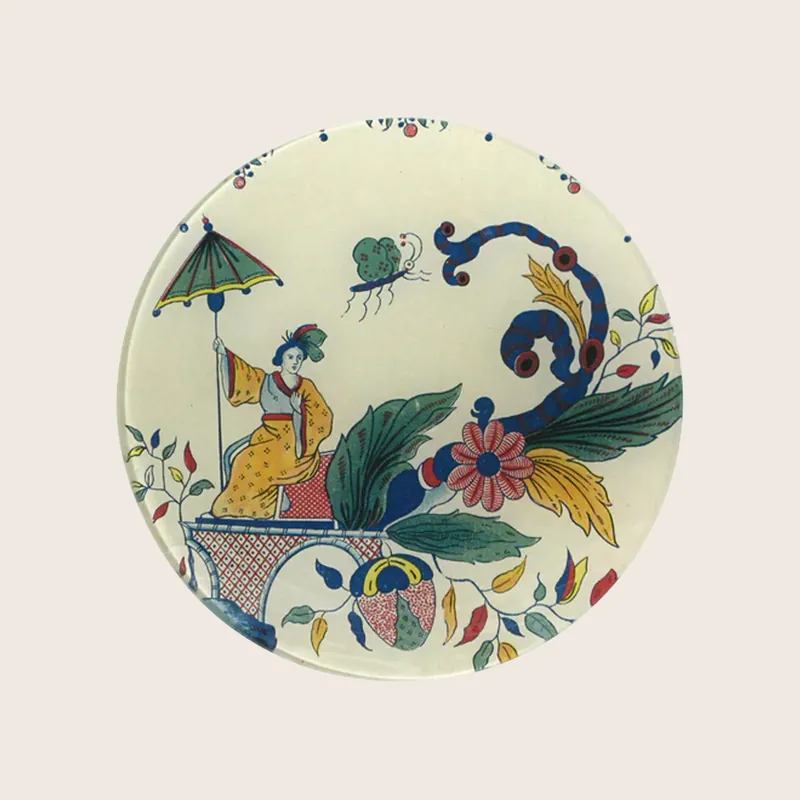 Feience Brument Round Plate - John Derian