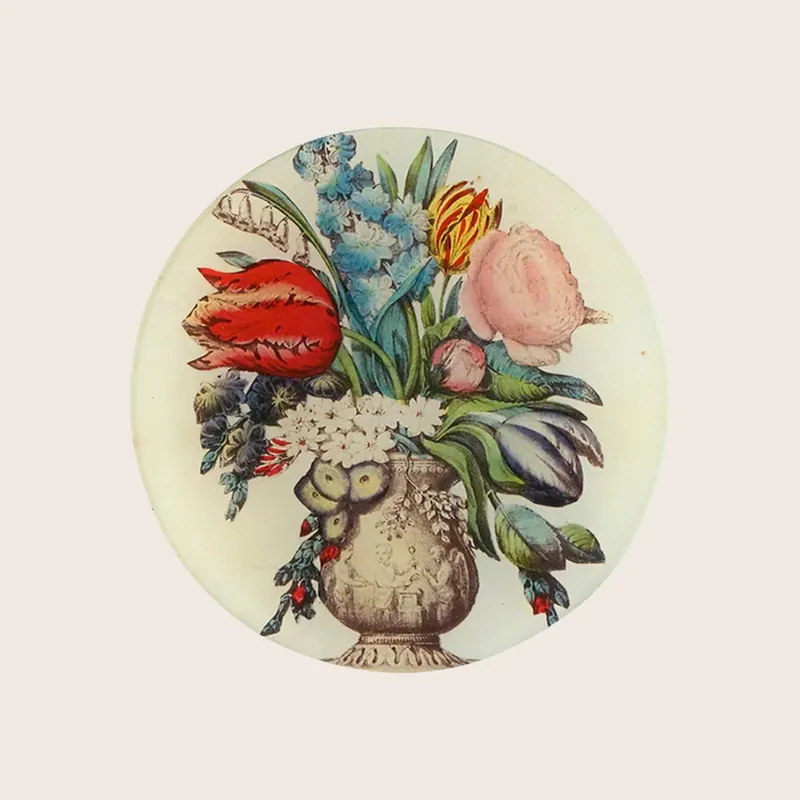 Arranged Flowers Round Plate - John Derian