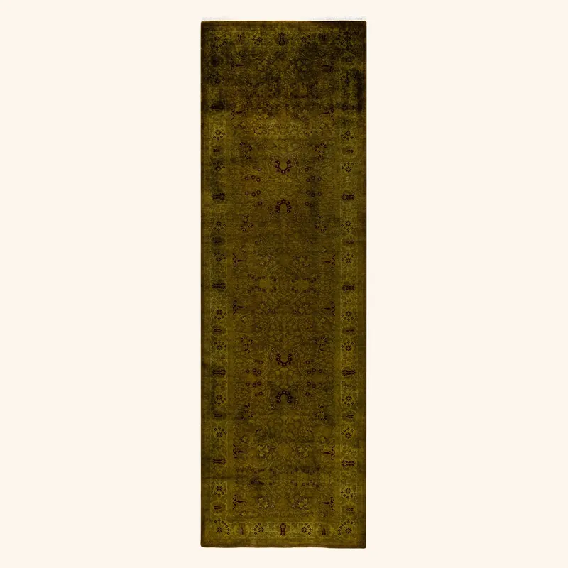 Yellow Samsara Wool Runner - 3' x 10'8"