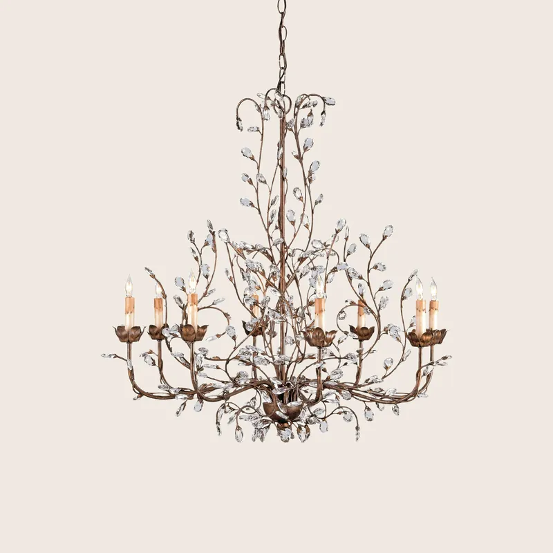 Crystal Bud Chandelier - Currey & Company