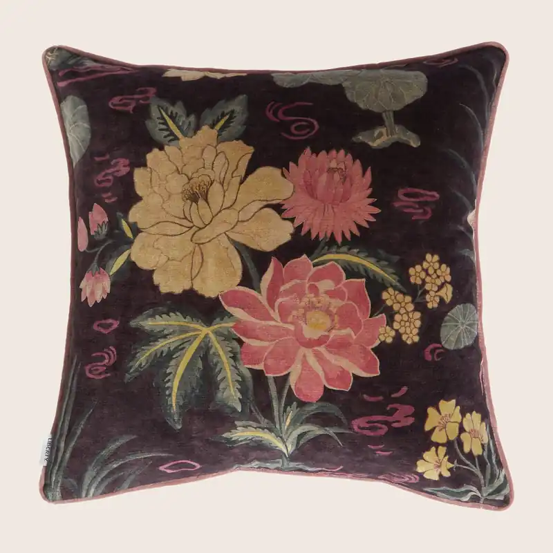 Lotus Garden Pillow - Liberty