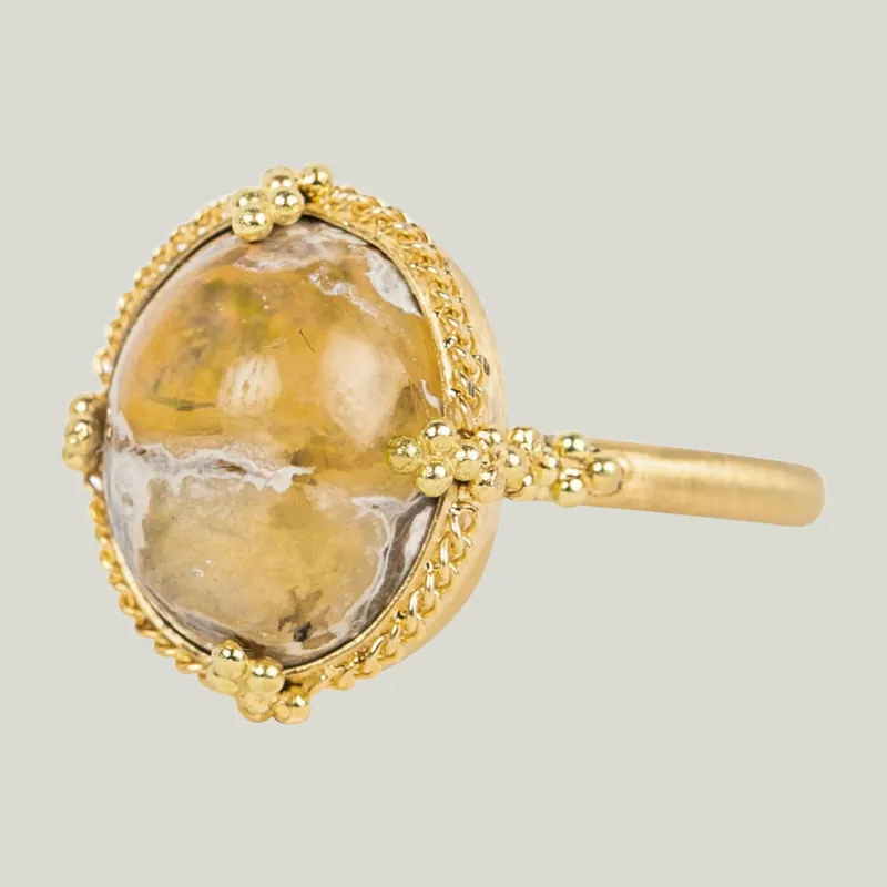 One of a Kind Mexican Opal Ring - Amali (Consigned)