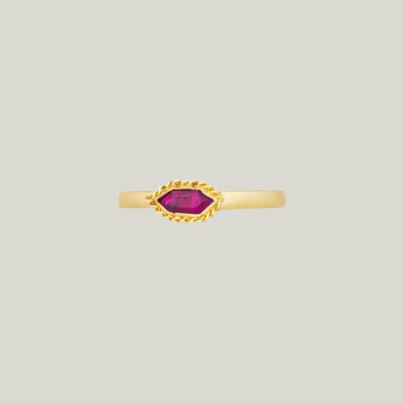 One of a Kind Petite Ruby Ring - Amali (Consigned)