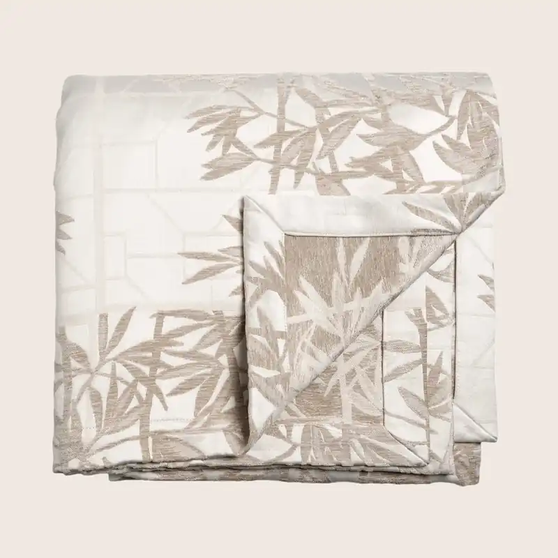 Bamboo Coverlet Taupe - Kevin O'Brien (Drop Ship)