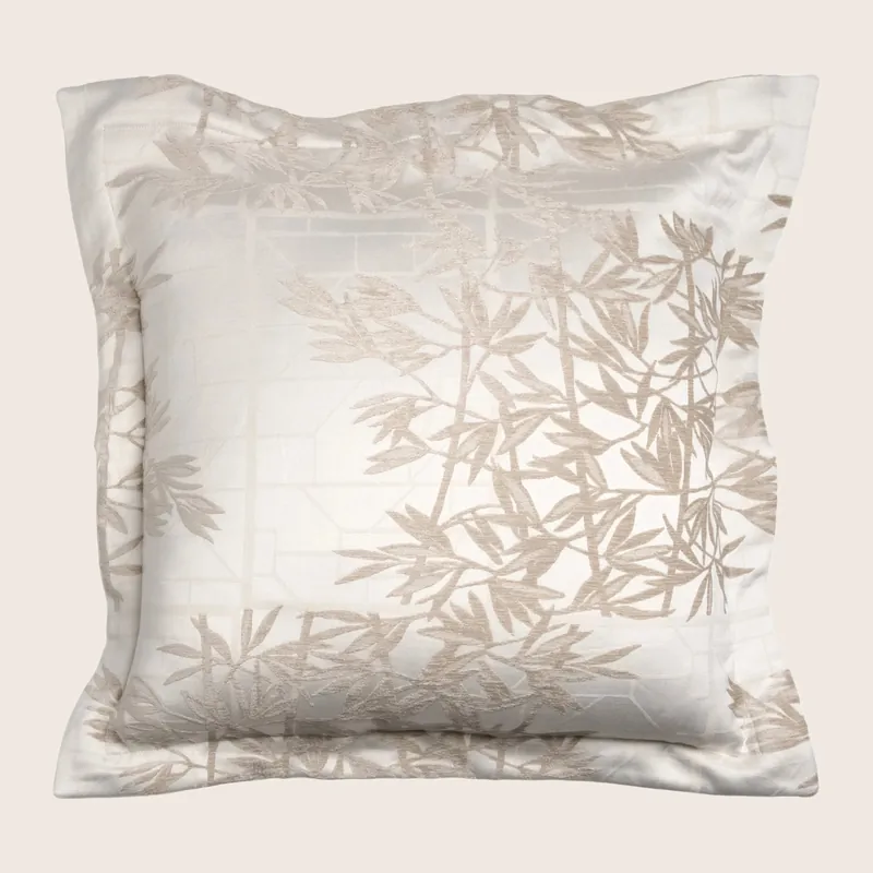 Bamboo Euro Sham Taupe - Kevin O'Brien (Drop Ship)