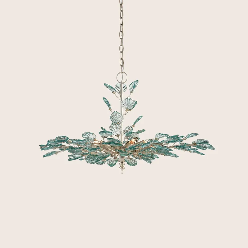 Baobab Silver Chandelier - Currey & Company