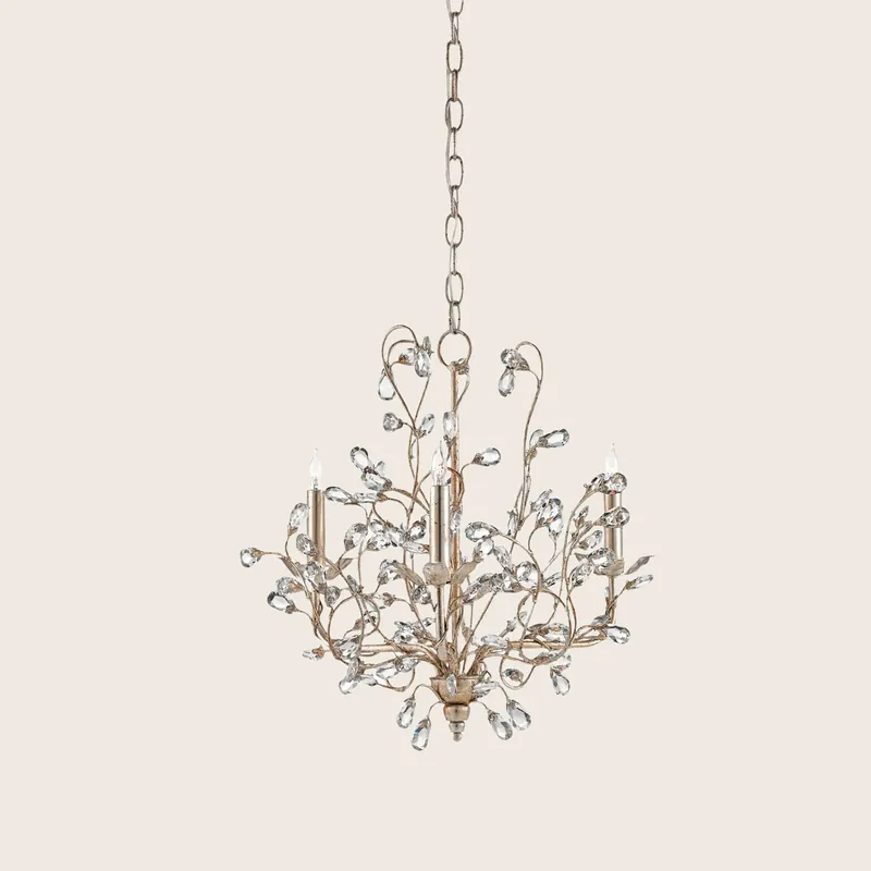 Crystal Bud Small Chandelier - Currey & Company