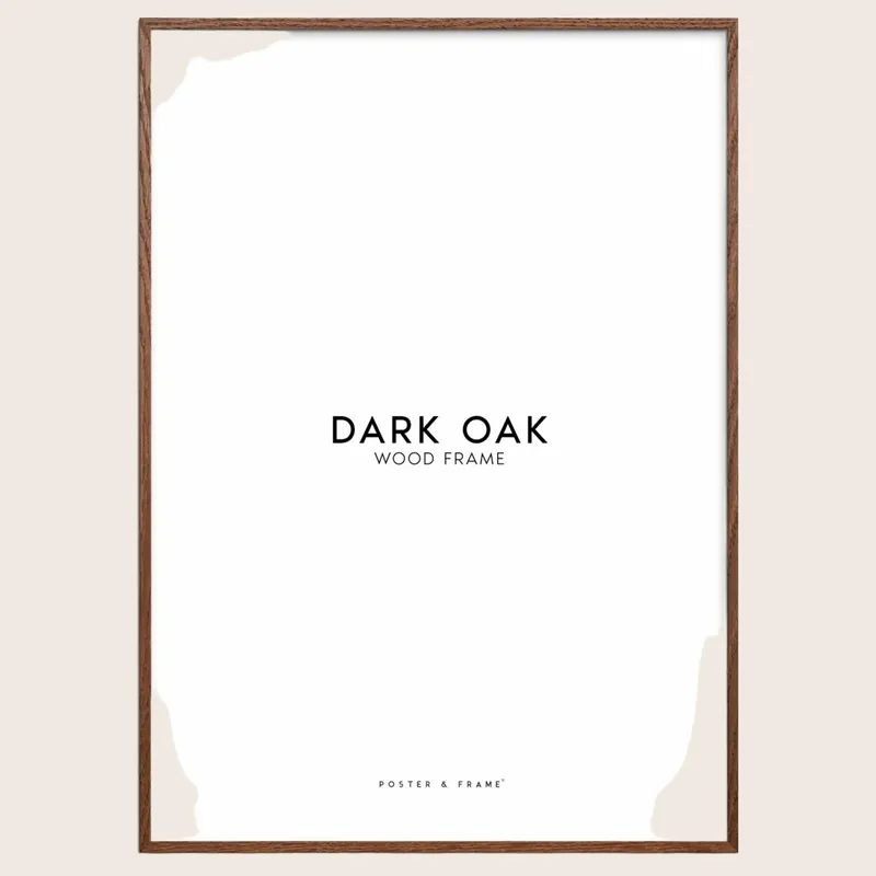 Oak Dark Frame - Poster & Frame Inc. (Drop Ship)