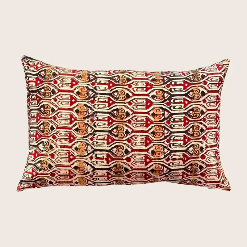 Tribal Block Print Lumbar Pillow - Threads Soft Goods