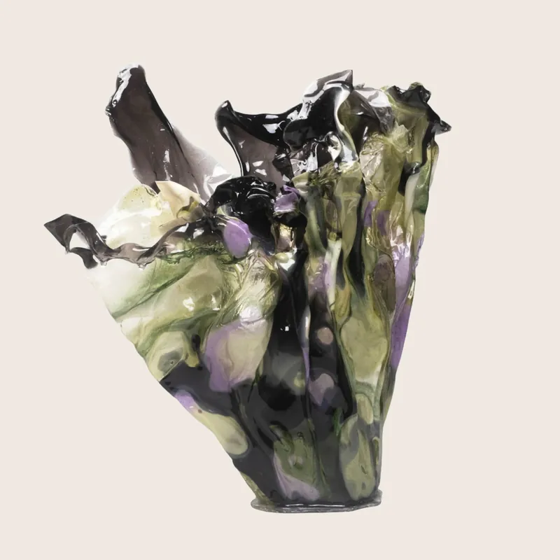 Folliage Bioplastic Vessel - Caroline Zimbalist (Consigned)