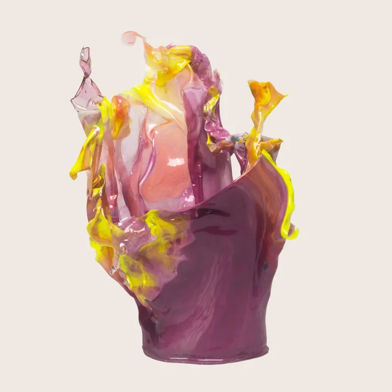 Pink Orchid Bioplastic Vessel - Caroline Zimbalist (Consigned)