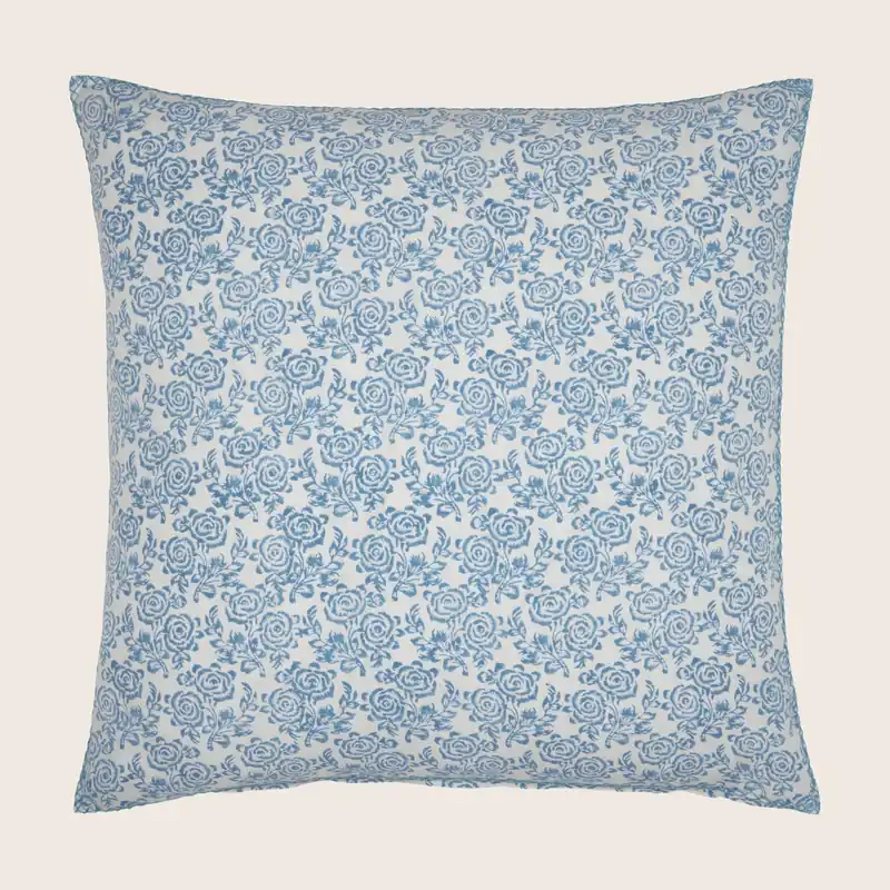 Darsh Azure Euro Pillow - John Robshaw (Leased)