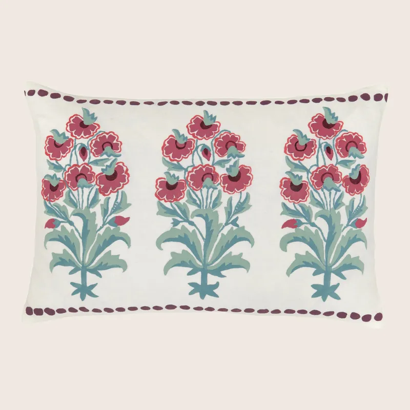 Flower Bouquet Pillow - John Robshaw (Leased)