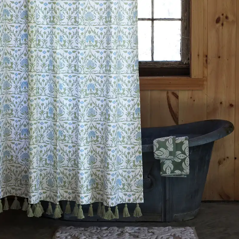 Vidya Organic Shower Curtain - John Robshaw (Leased)
