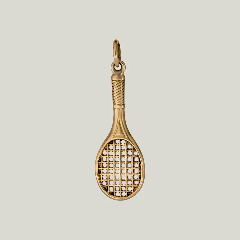 VintageTennis Racket Charm - Odeon Collection (Leased)