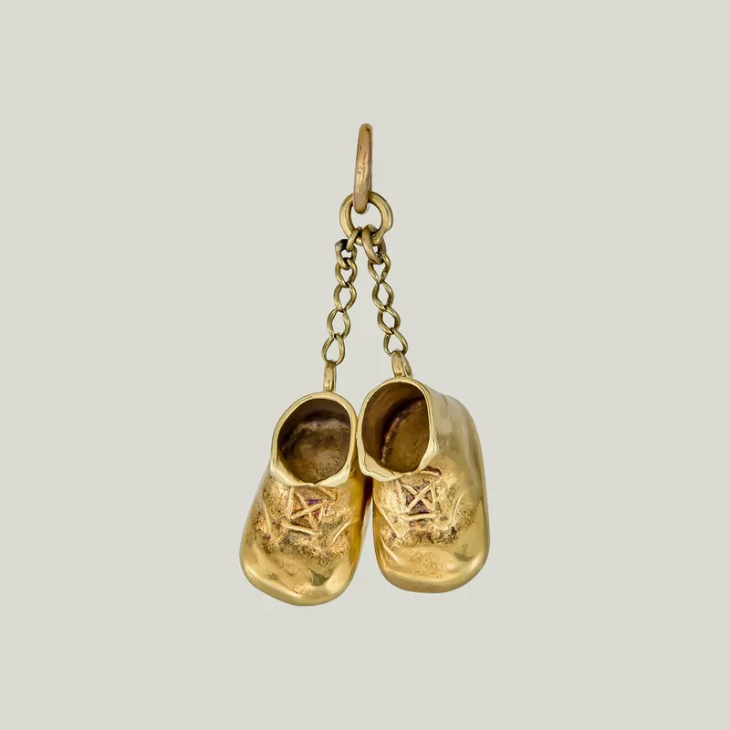 Vintage Baby Shoes Charm - Odeon Collection (Leased)