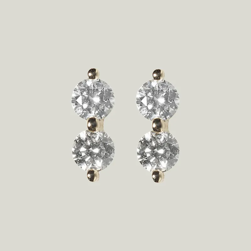 Diamond Doubles Studs - Lee Jones (Drop Ship)
