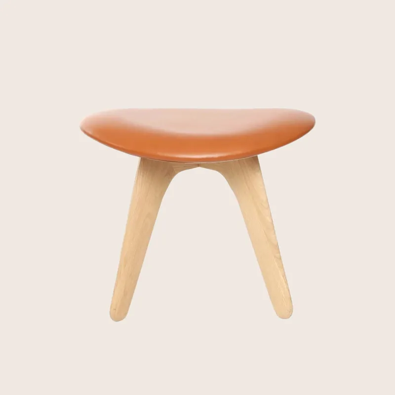 Slab Leather Ottoman - Tom Dixon