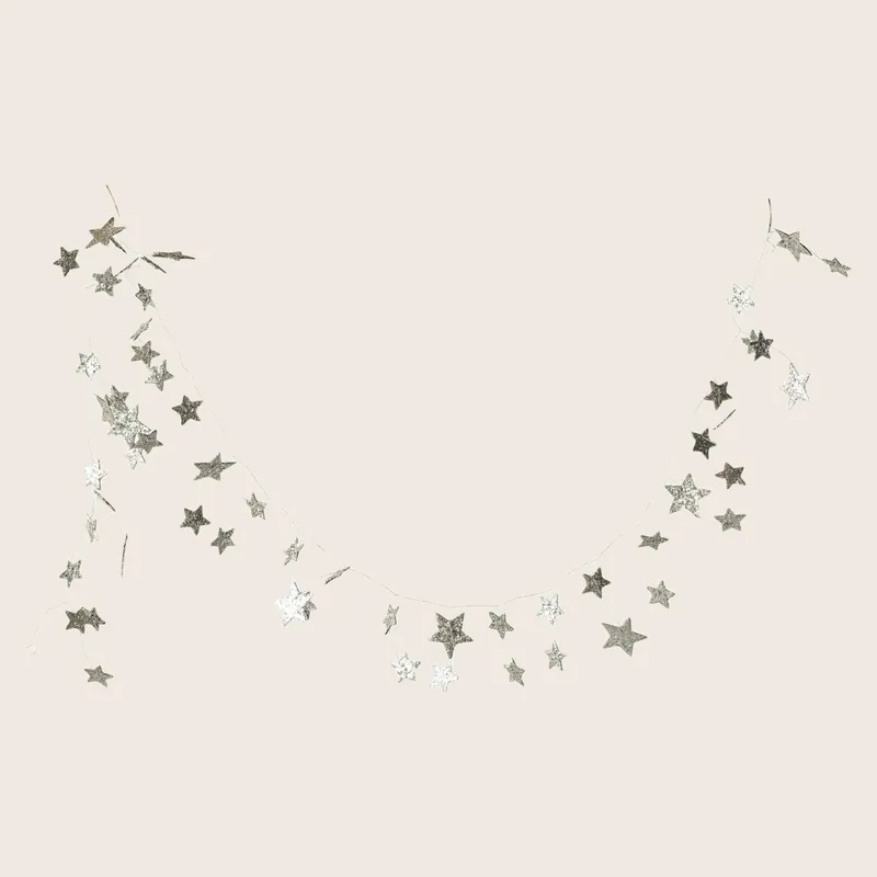 Glitter Star Garland - Creative Co-Op
