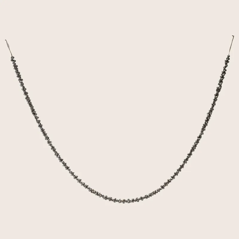 Metal Silver Jingle Bell Garland - Creative Co-Op