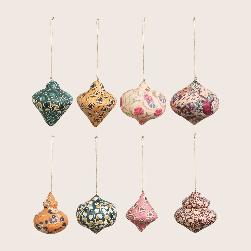 Paper Mache Ornament, Assorted - Creative Co-Op