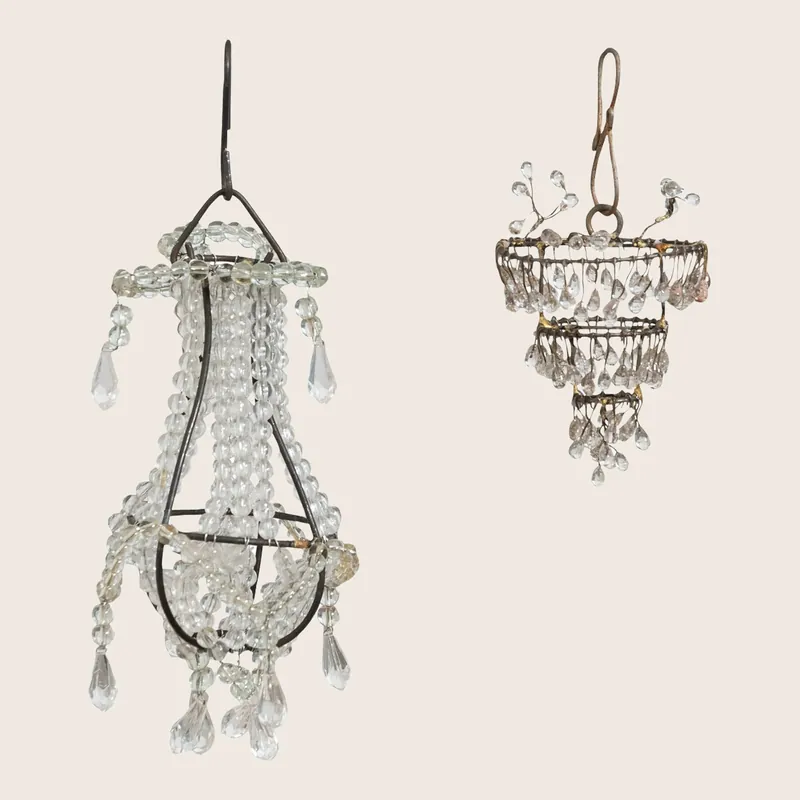 Metal & Bead Chandelier Ornament, Assorted - Creative Co-Op