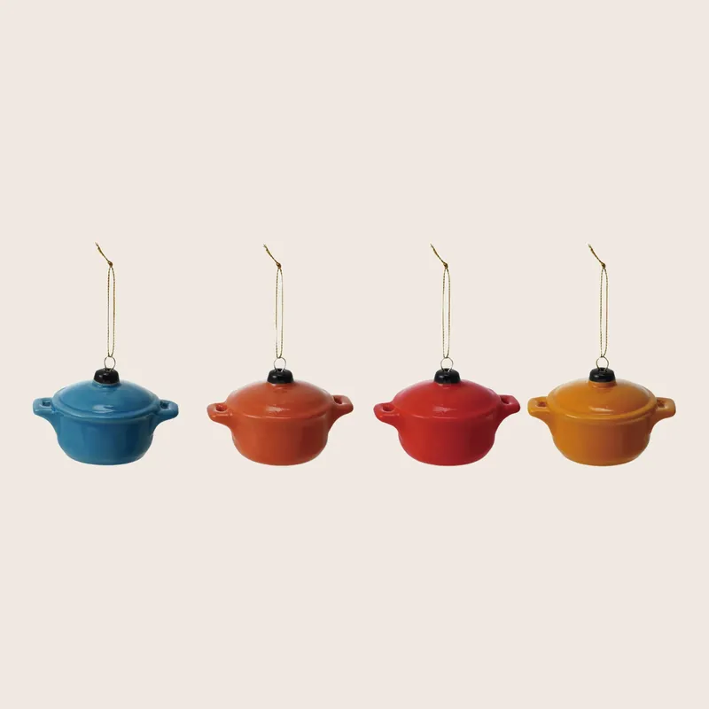 Stoneware Mini Baker Ornament, Assorted - Creative Co-Op