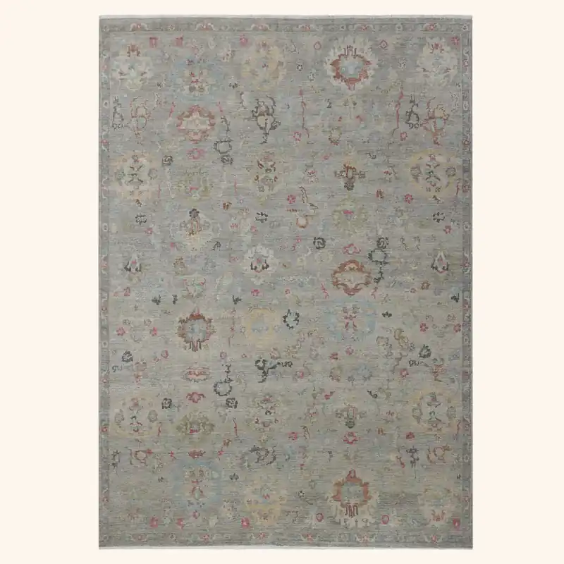 Grey Antique Revival Wool Rug - 8'8" x 11'10"