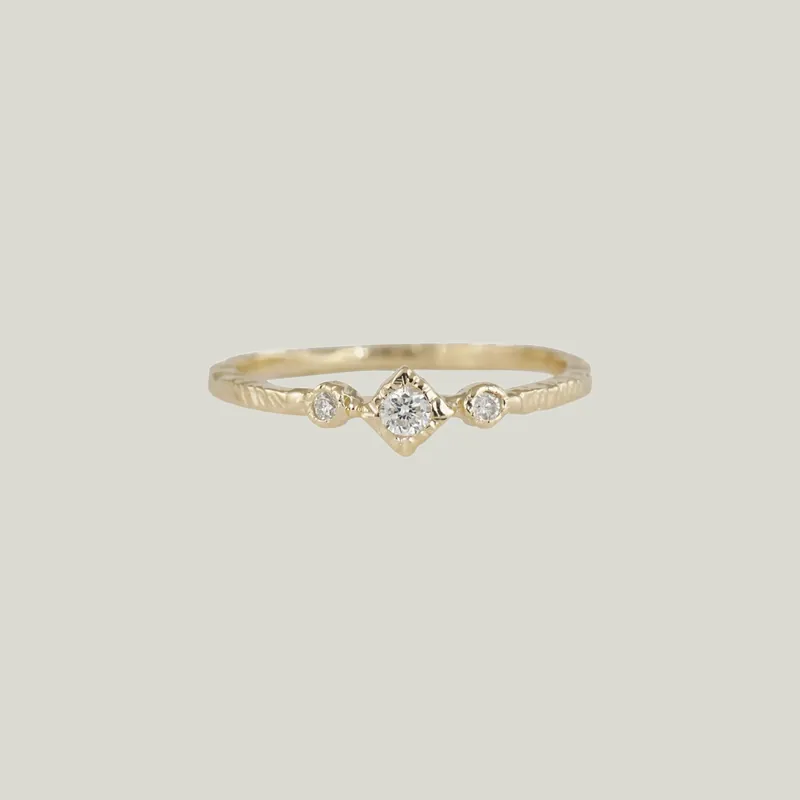 Treasure Dainty 3 Shapes Diamond Ring - Danielle Welmond (Leased)