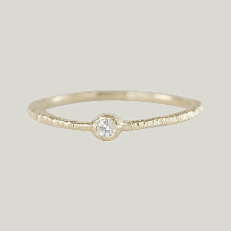 Treasure Dainty Single Stone Diamond Ring - Danielle Welmond (Leased)