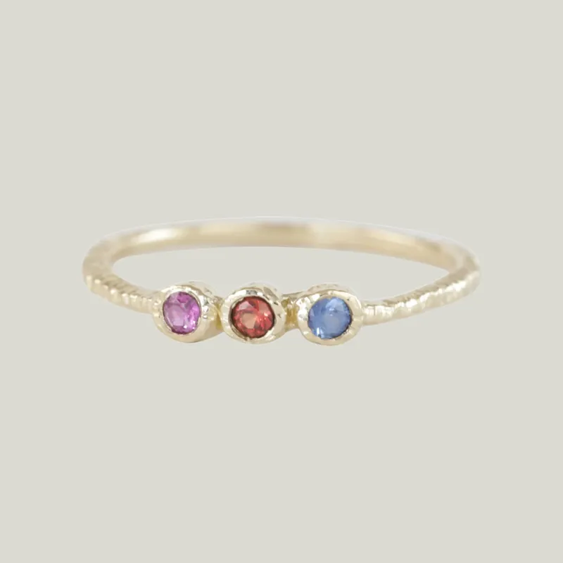 Treasure Dainty Mix Sapphires Ring - Danielle Welmond (Leased)