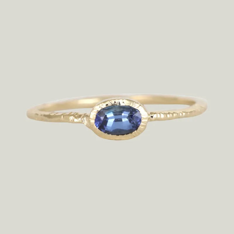 Oval Sapphire Relic Ring - Danielle Welmond (Leased)